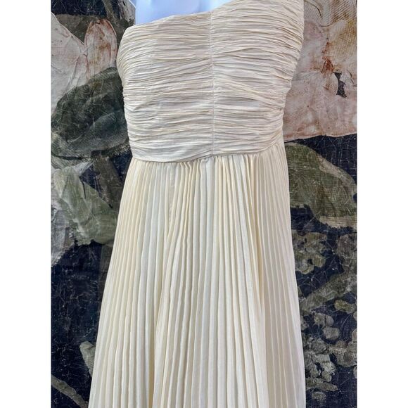 New Anthropologie Forever That Girl One-Shoulder Pleated Dress Size Small - Picture 14 of 16